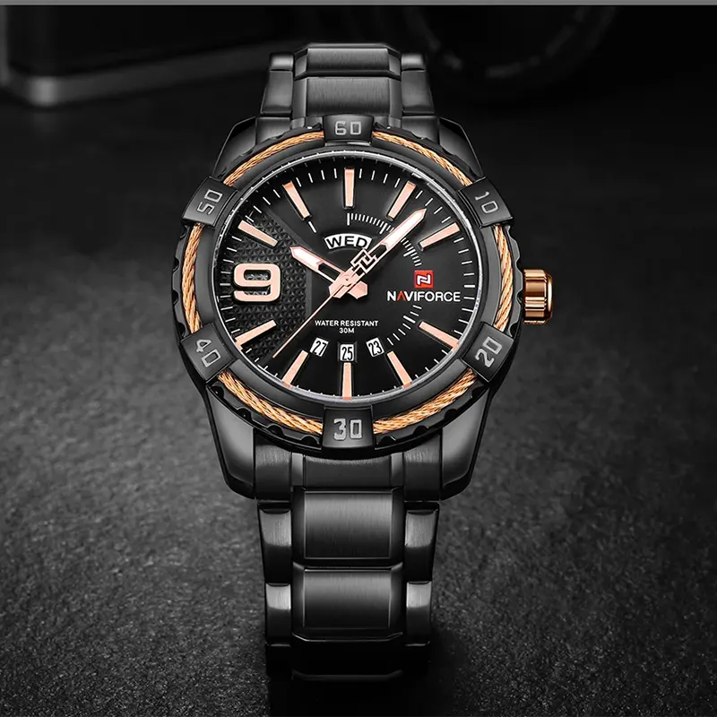 Naviforce Fashion NF9117 Black Dial Men's Watch